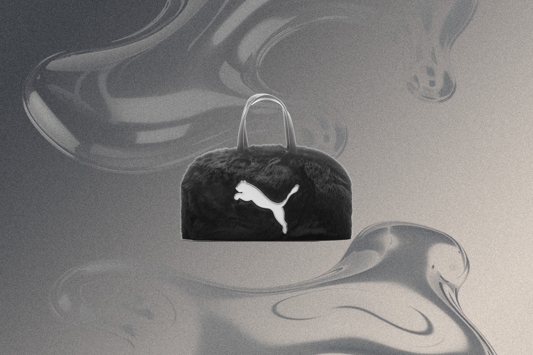 Puma x AAP Rocky Fur Bag Black White