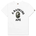 Kids 1st Camo College Tee White Green