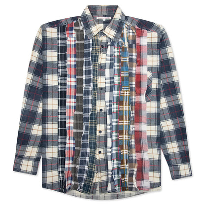 Ribbon Flannel Shirt Assorted