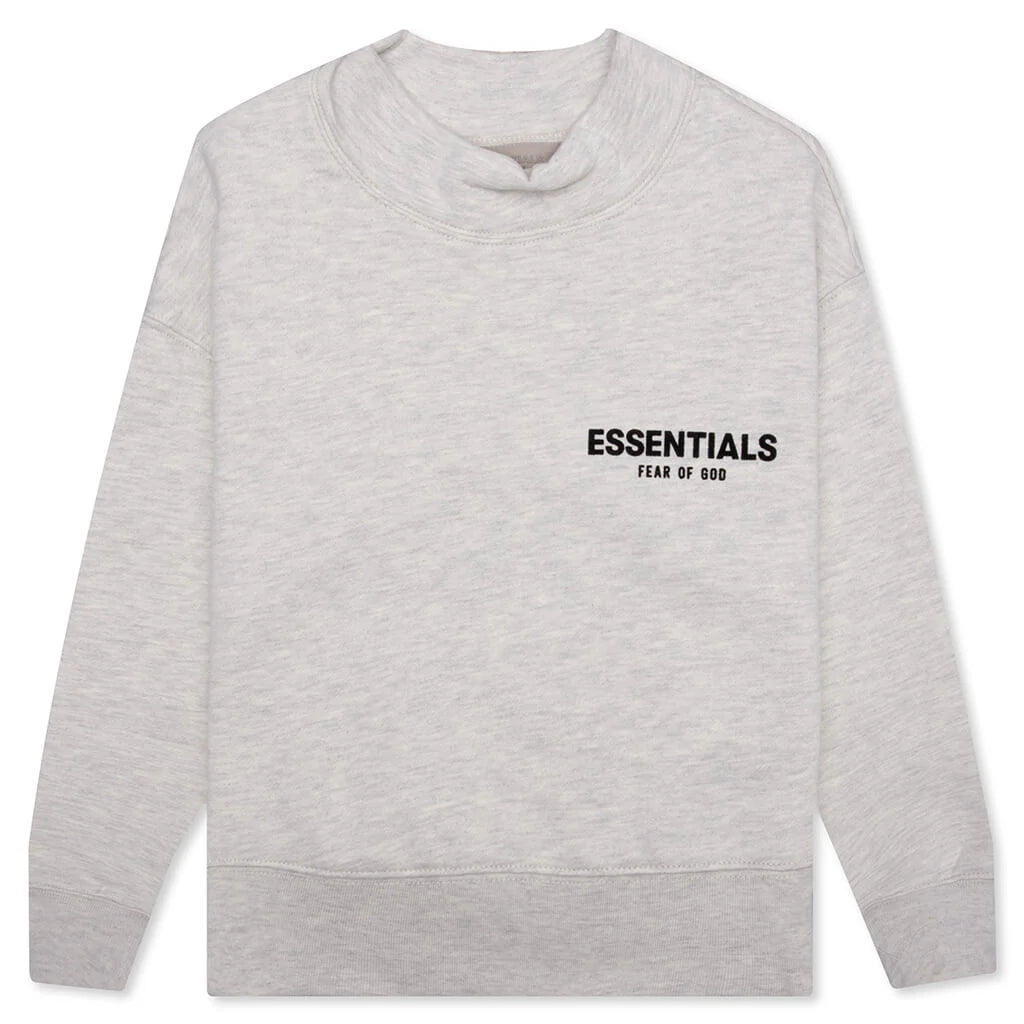 Kids Core Mockneck Light Oatmeal
