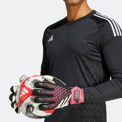 adidas Predator Match Fingersave Goalkeeper Gloves Black White