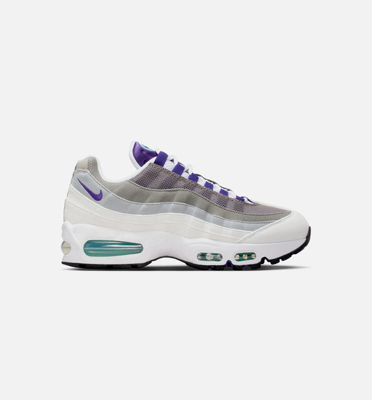 Air Max 95 Big Bubble Grape Womens Lifestyle Shoe White Emerald Green Wolf Grey Court Purple