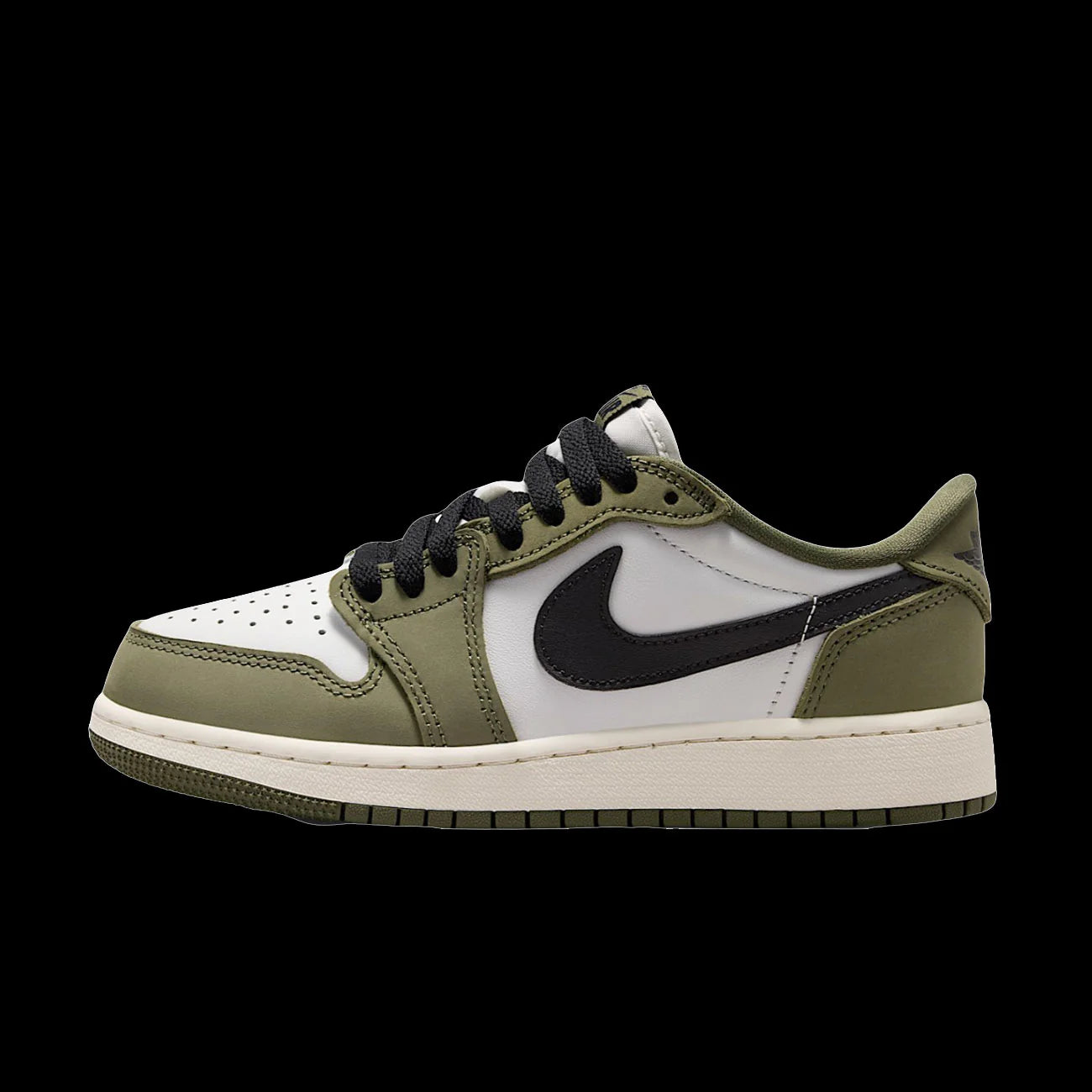 Air Jordan 1 Retro Low GSMedium Olive Black Summit White Sail