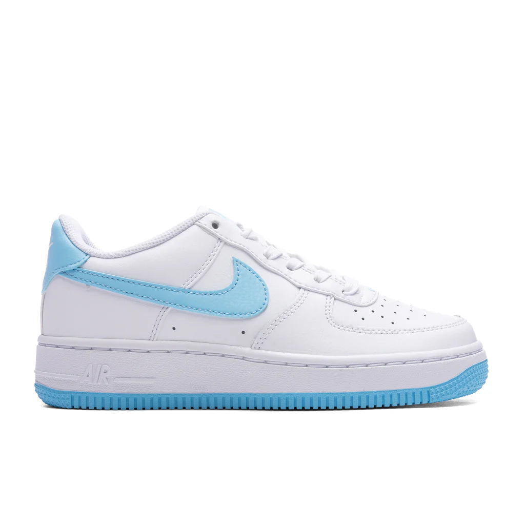 Air Force 1 LV8 GS White Aquarius Blue White