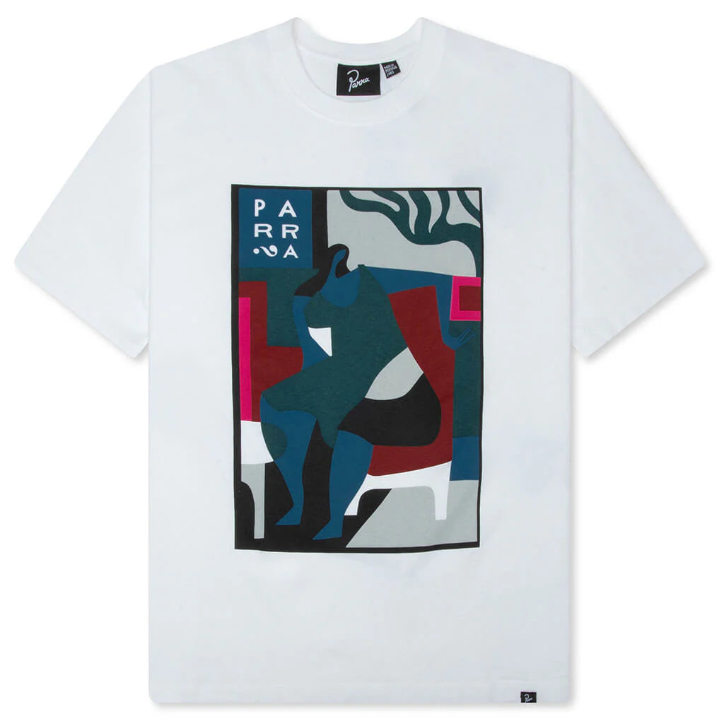 Leaving Now T Shirt White