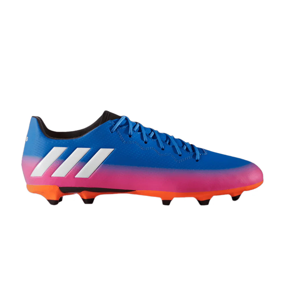 adidas Messi 163 FG AG Multi Ground Soccer Cleats Blue Blast White Solar Orange