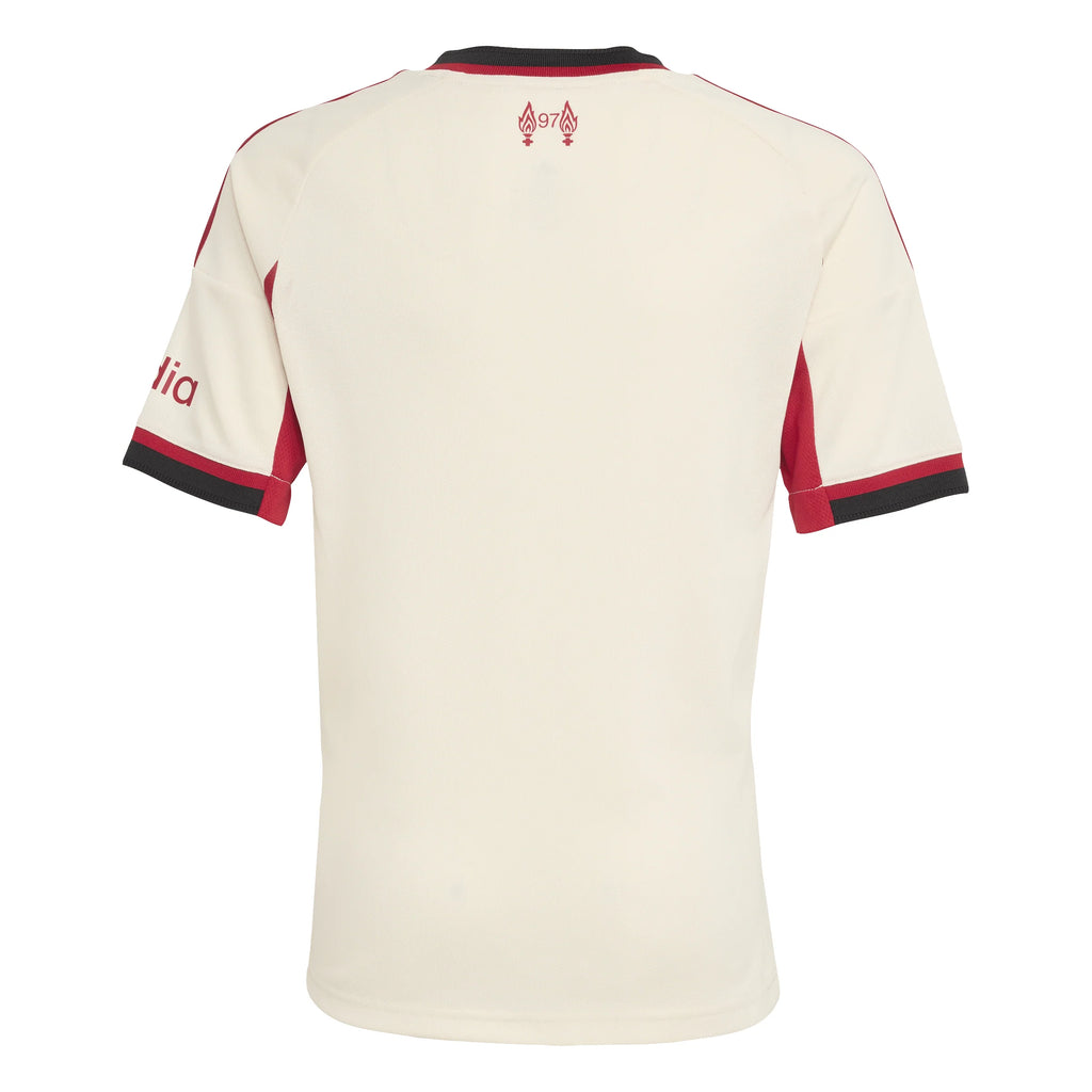 adidas Liverpool FC Away Youth Soccer Jersey 25 26 White
