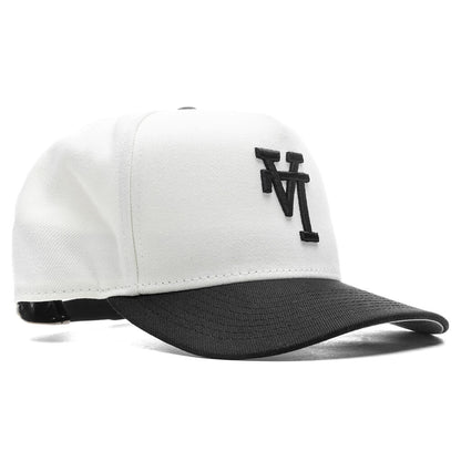 9FIFTY A Frame Snapback Upside Down Los Angeles Dodgers Chrome Black