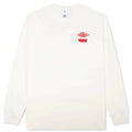 Jordan x Levis L S Tee Pale Ivory Black University Red