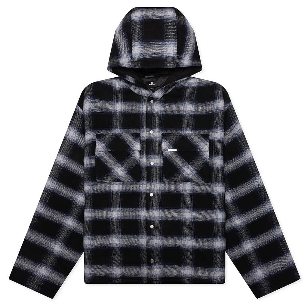 Hooded Over Shirt Midnight Navy