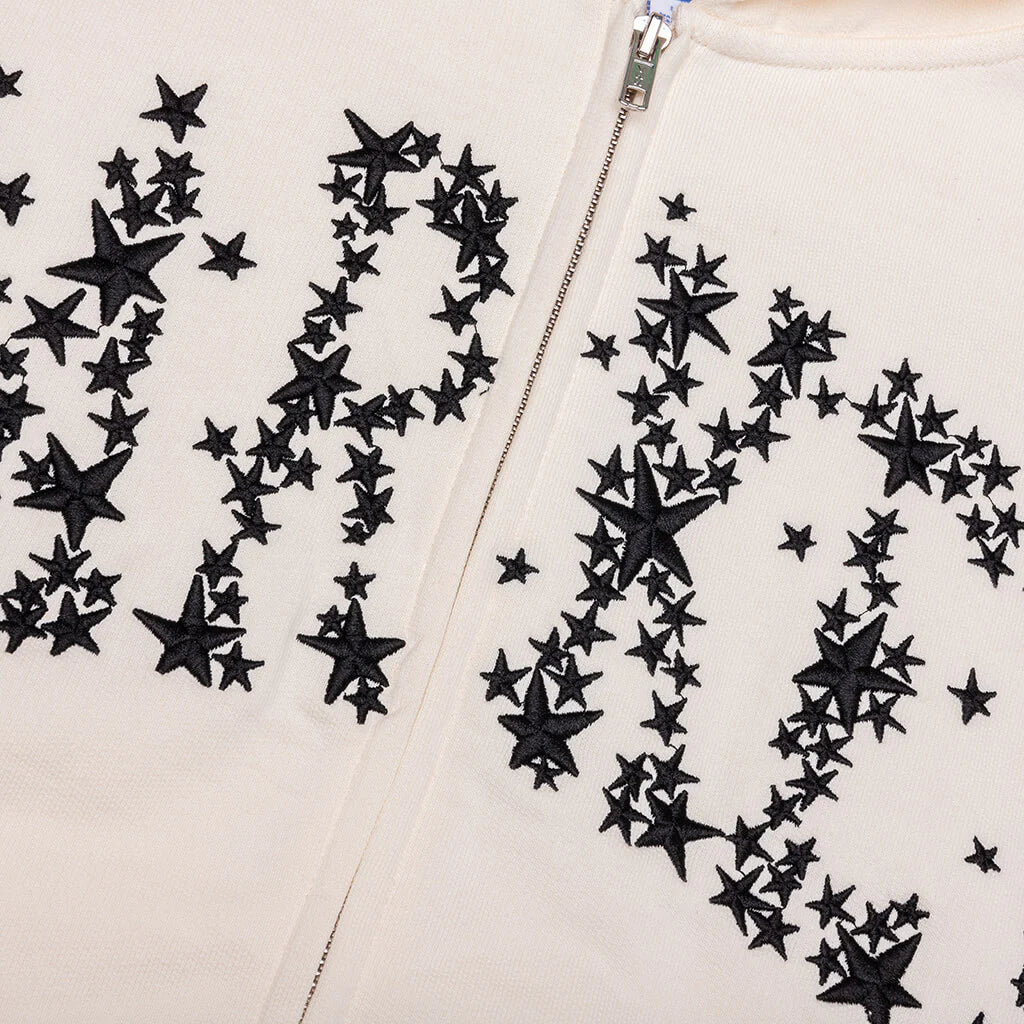 Galaxy Arc Zip Hoodie Unbleached Cotton