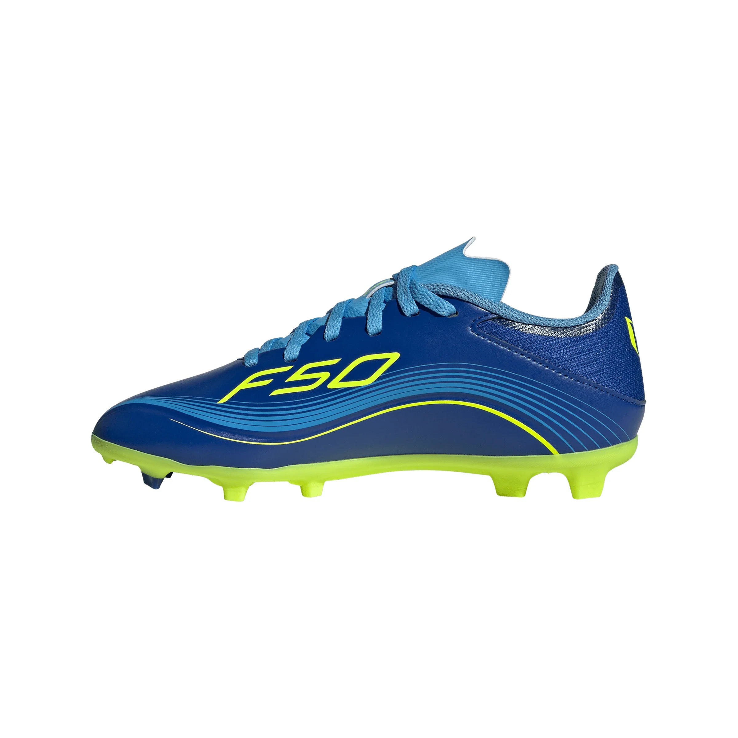 adidas F50 Messi League FG MG Youth Soccer Cleats Royal Blue Yellow Blue
