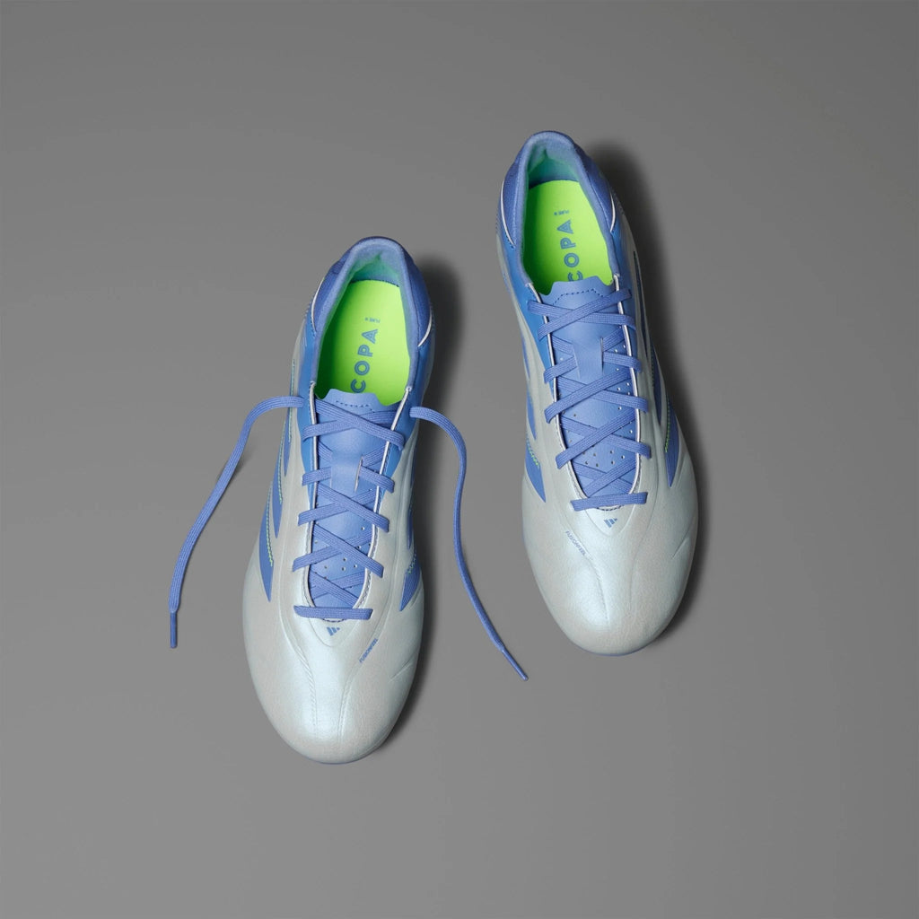 adidas Copa Pure 3 League Firm Multi Ground Soccer Cleats Halo Blue Blue Fusion Lucid Lemon