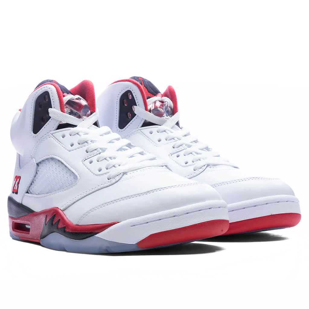 Air Jordan 5 Retro OG Fire Red Black Tongue White Fire Red Black