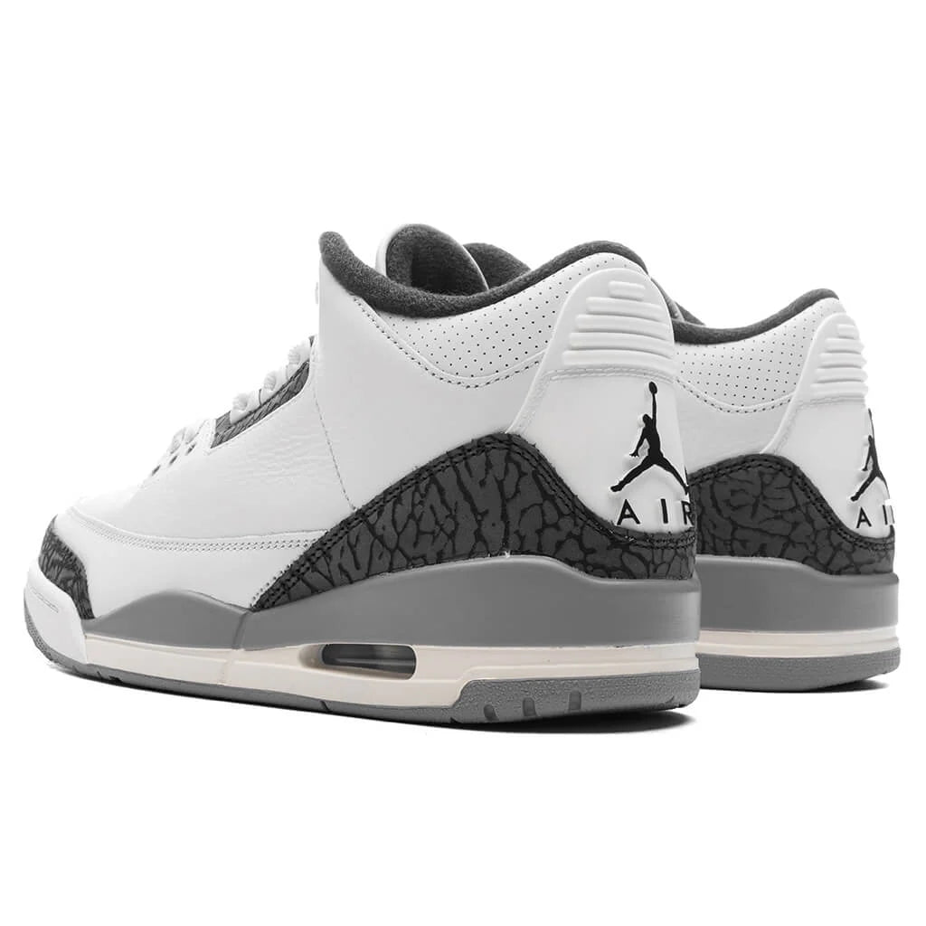 Air Jordan 3 Retro Grey Cement Summit White Fire Red Cement Grey