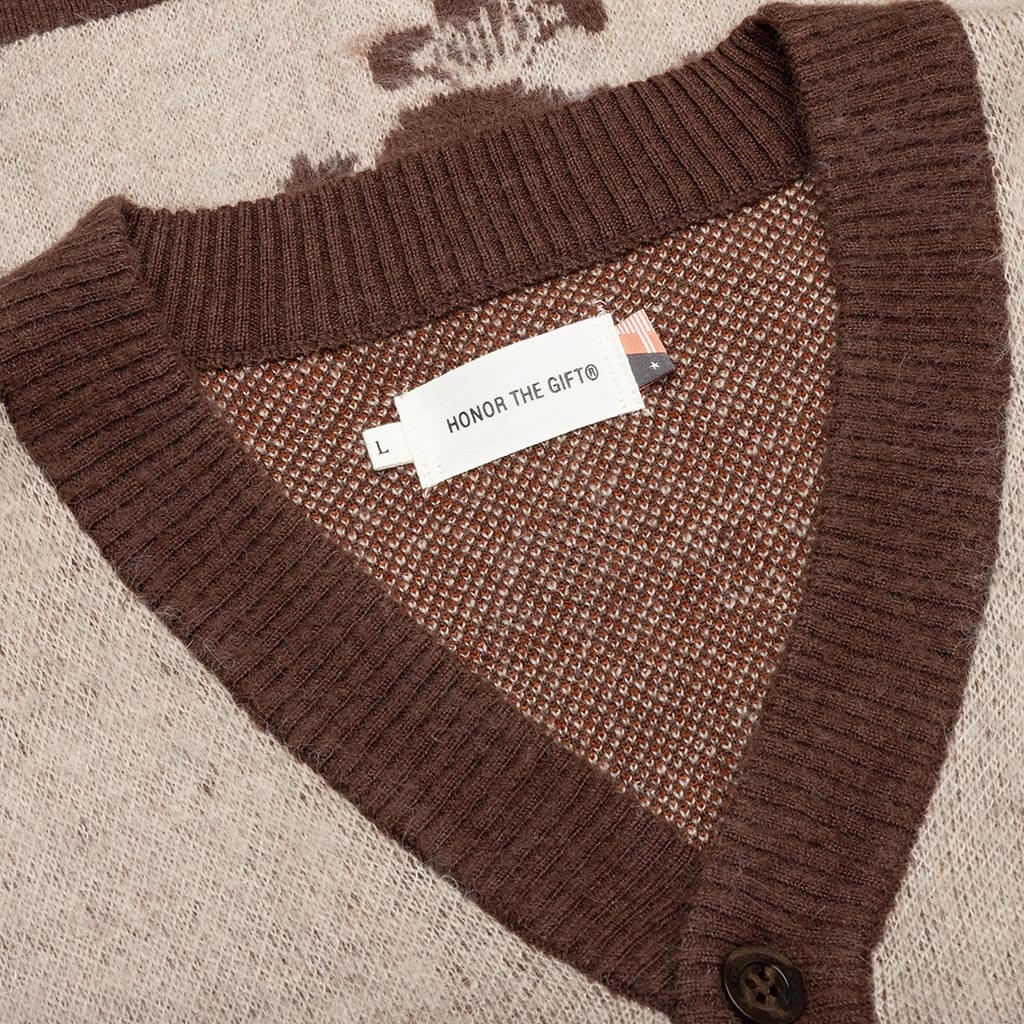 Holiday HTG Cardigan Bone