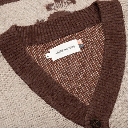 Holiday HTG Cardigan Bone