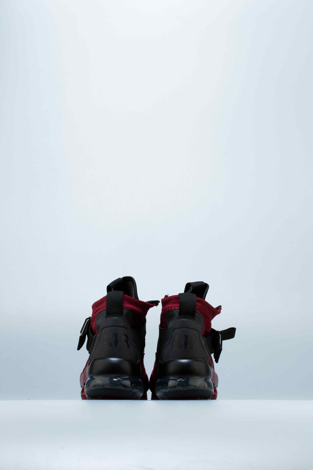 Vapormax Premium Flyknit Mens Shoe Red Black