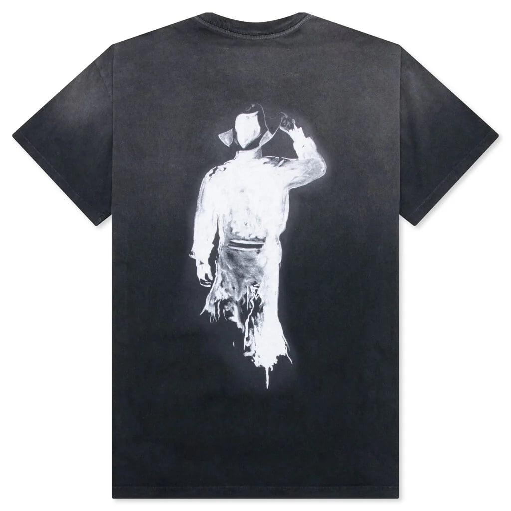 Wild West Tee Sun Faded Washed Black