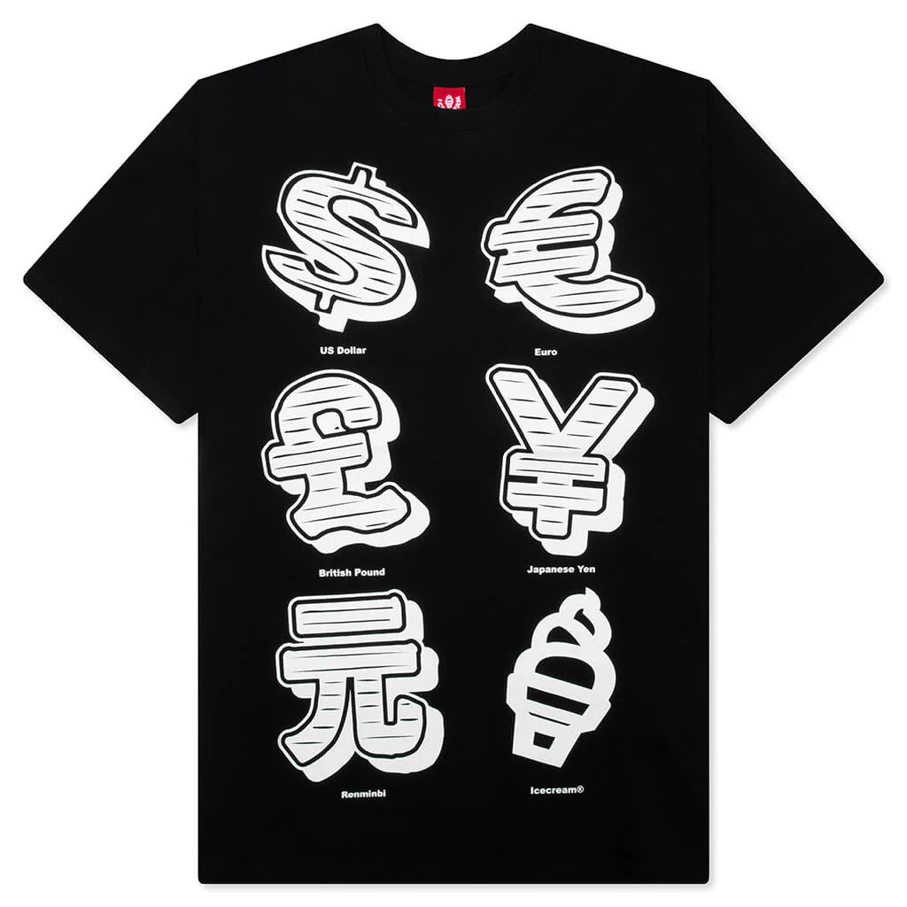 Currency S S Tee Black