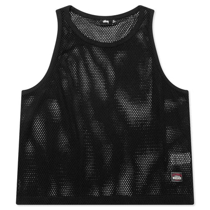 Cotton Big Mesh Tank Black