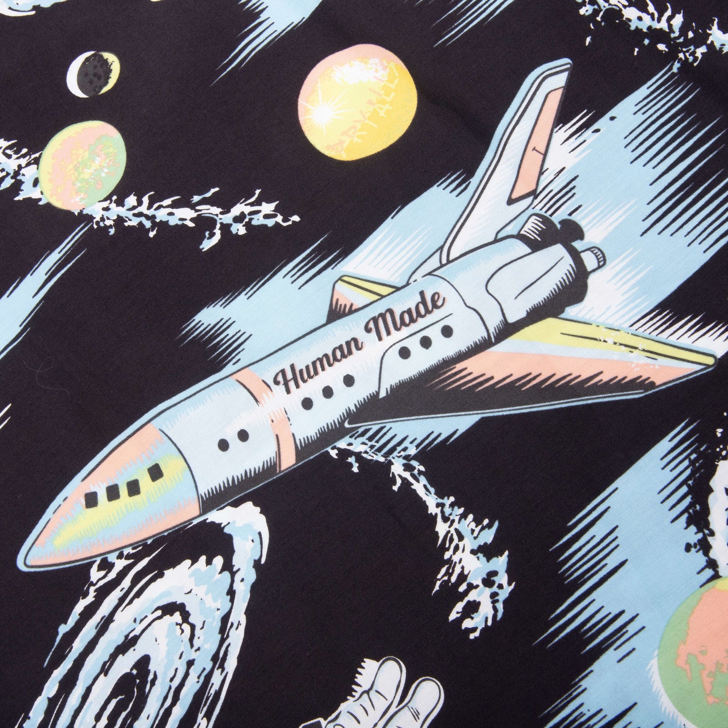 Graphic Aloha Shirt Black