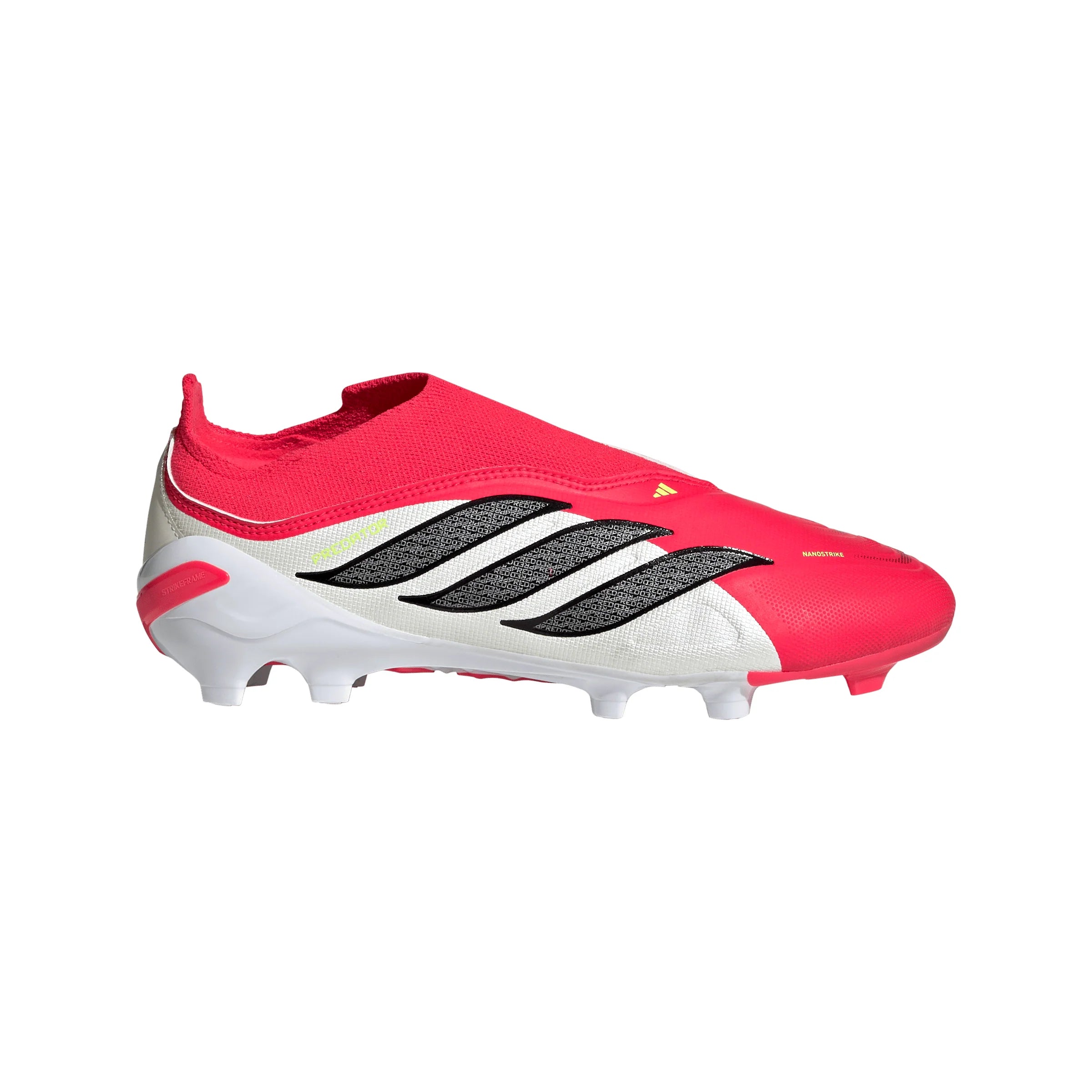 adidas Predator League Laceless FG Firm Ground Youth Soccer Cleats Red Black White