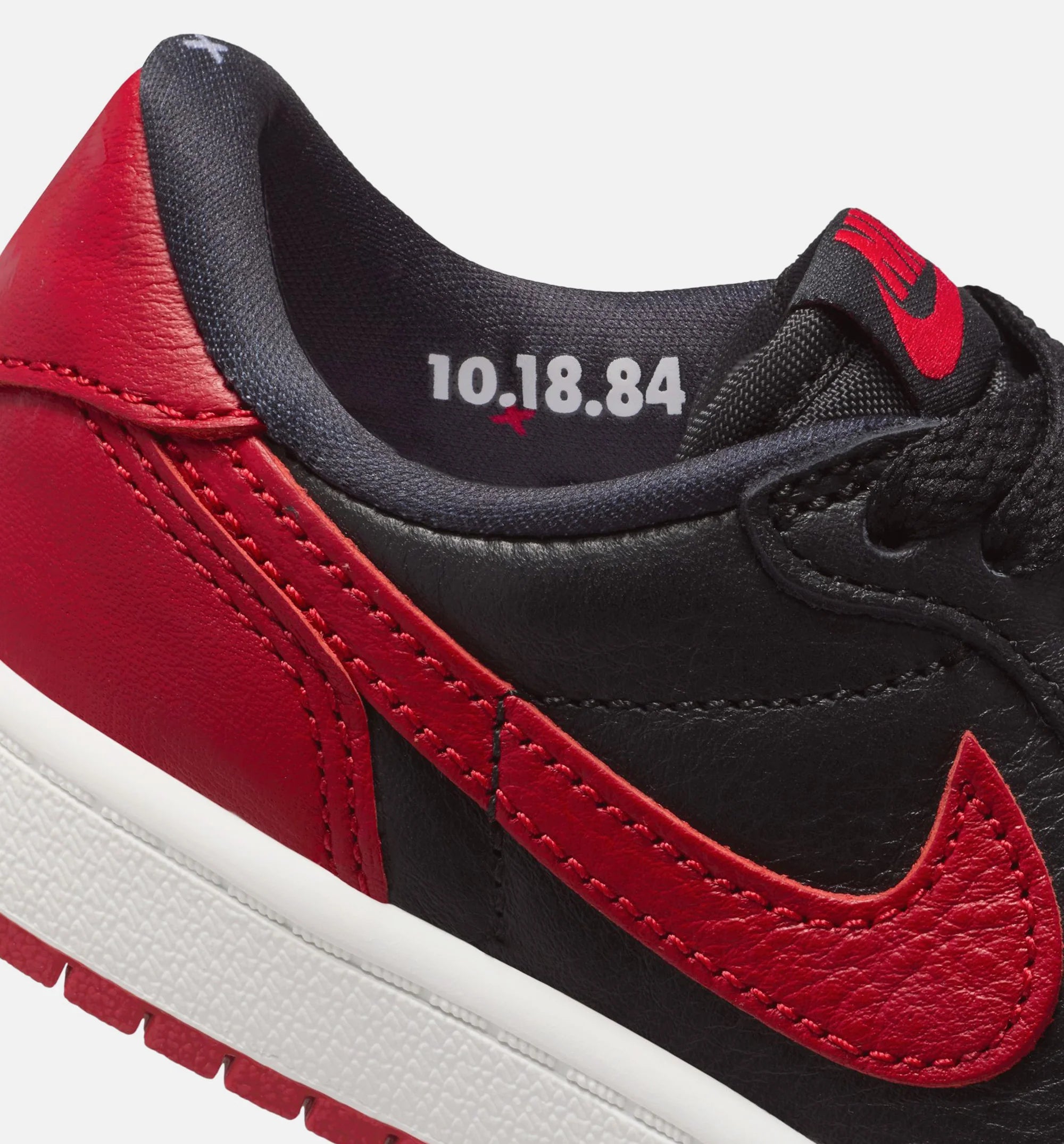 Air Jordan 1 Retro Low OG Banned Preschool Lifestyle Shoe Black Black Varsity Red Summit White Free Shipping