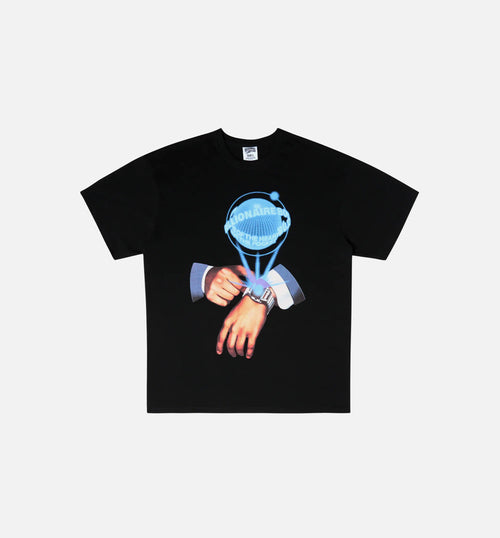 Holly Mens Short Sleeve Shirt Black