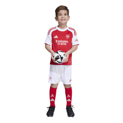 adidas Arsenal Home Mini Kit Youth 25 26 Scarlet White
