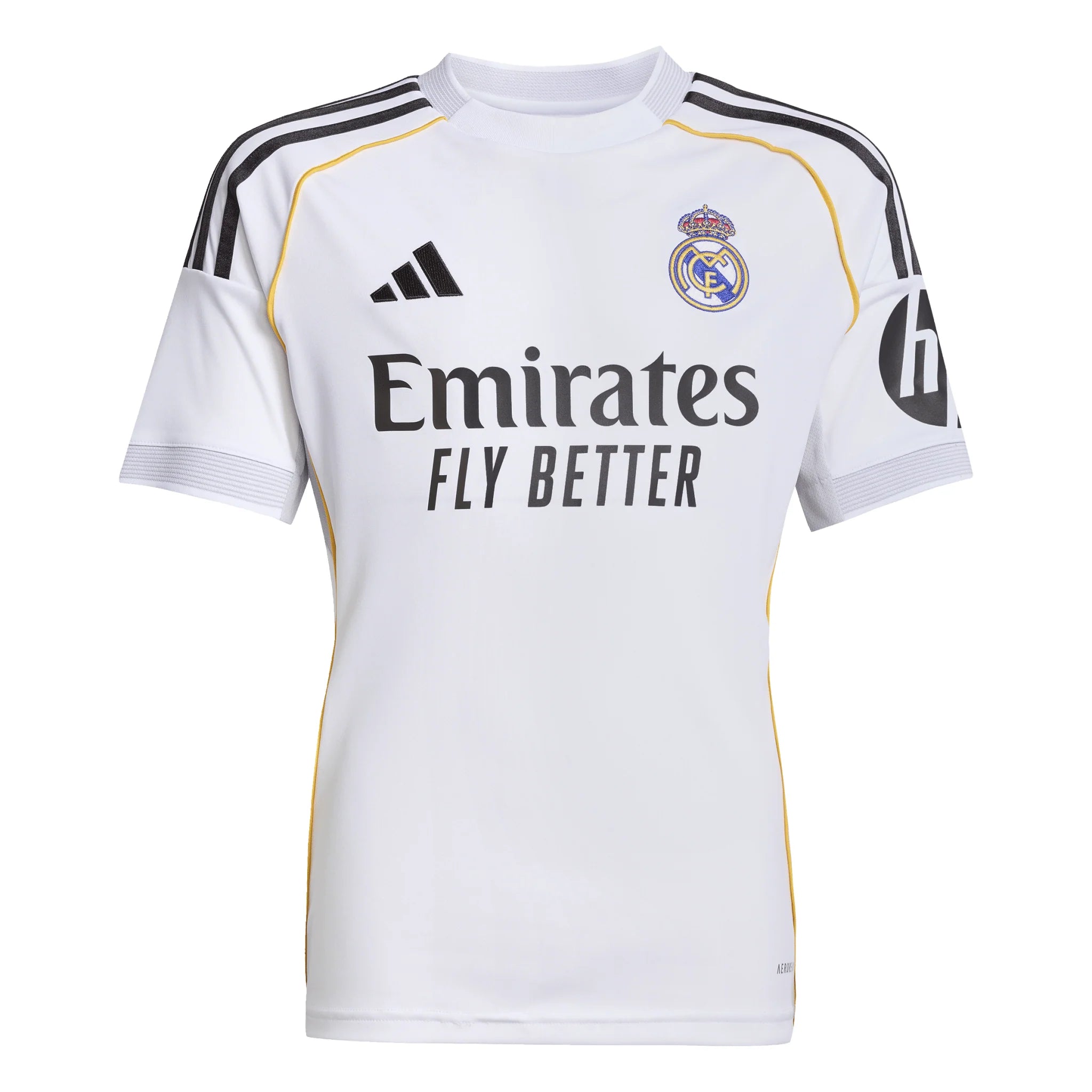 adidas Real Madrid Home Youth Soccer Jersey 25 26 White