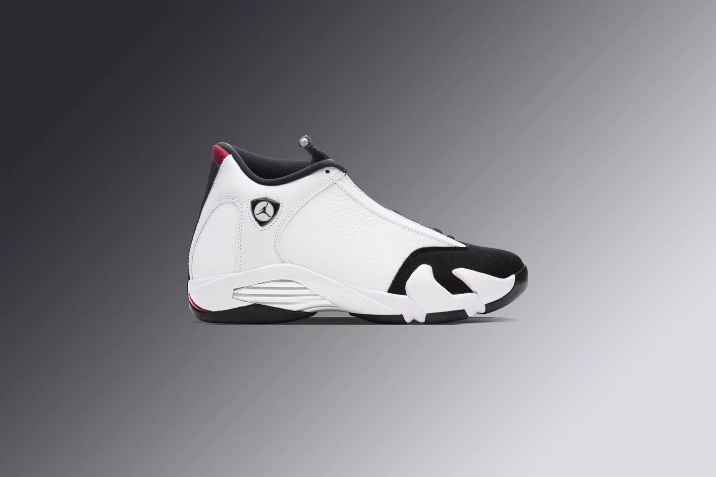 Air Jordan 14 Retro White Varsity Red Black Metallic Silver