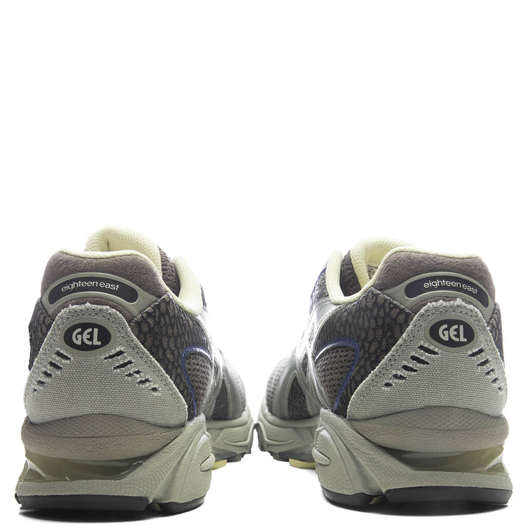 ASICS x Eighteen East Gel Nimbus 101 Canteen Abbey Stone