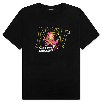 Feature x ASU Fork Em Devils Tee Black