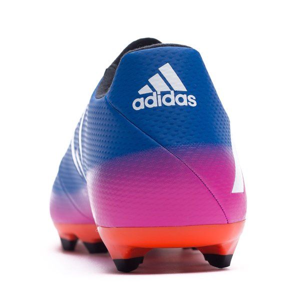 adidas Messi 163 FG AG Multi Ground Soccer Cleats Blue Blast White Solar Orange
