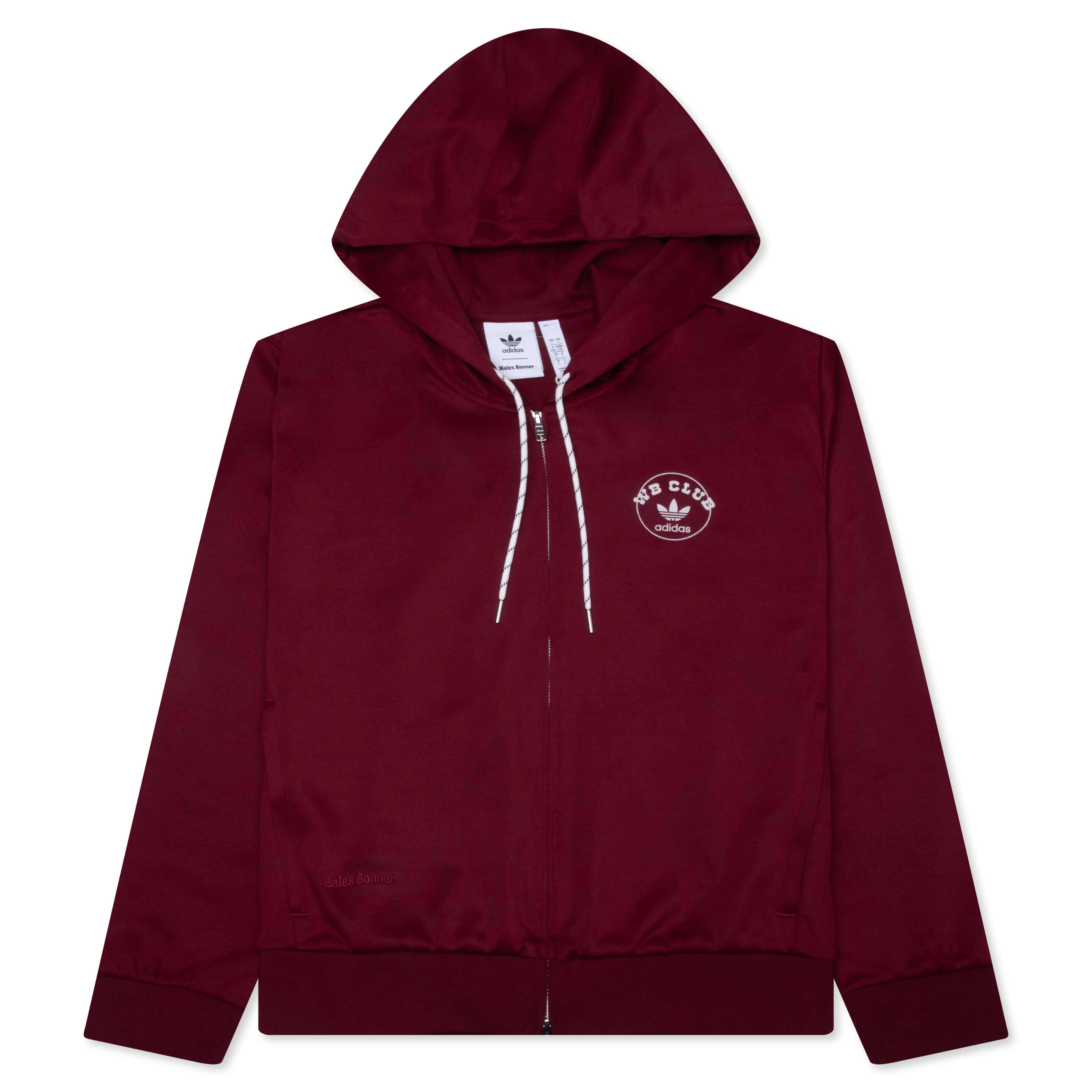 Adidas x Wales Bonner Track Hoodie Collegiate Burgundy