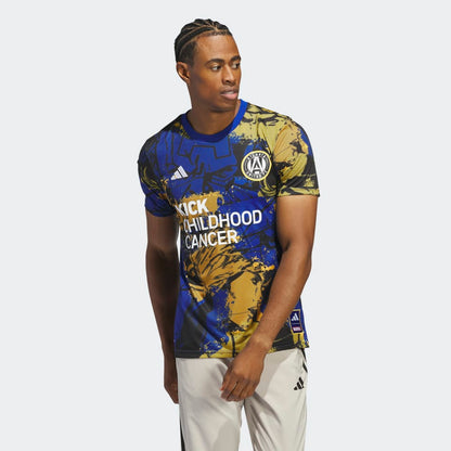 adidas Marvel Atlanta United Aeroready Pre Match Kick Childhood Cancer Jersey