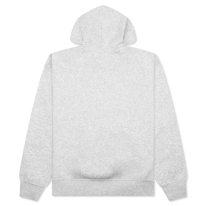 Brooklyn Fleece Pullover Hoodie Grey Heather White