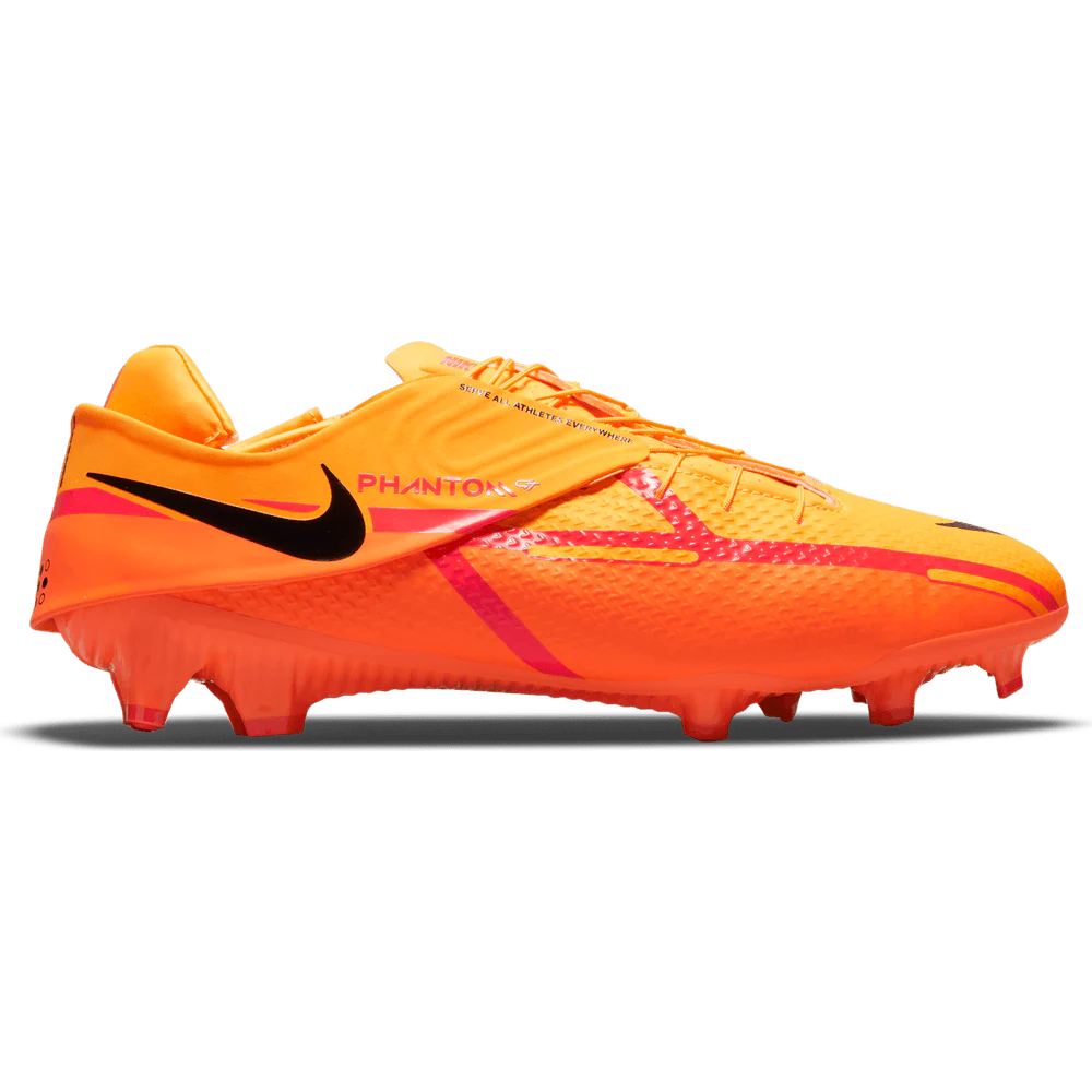 Nike Phantom GT2 Academy Flyease FG Firm Ground Soccer Cleats Orange Black