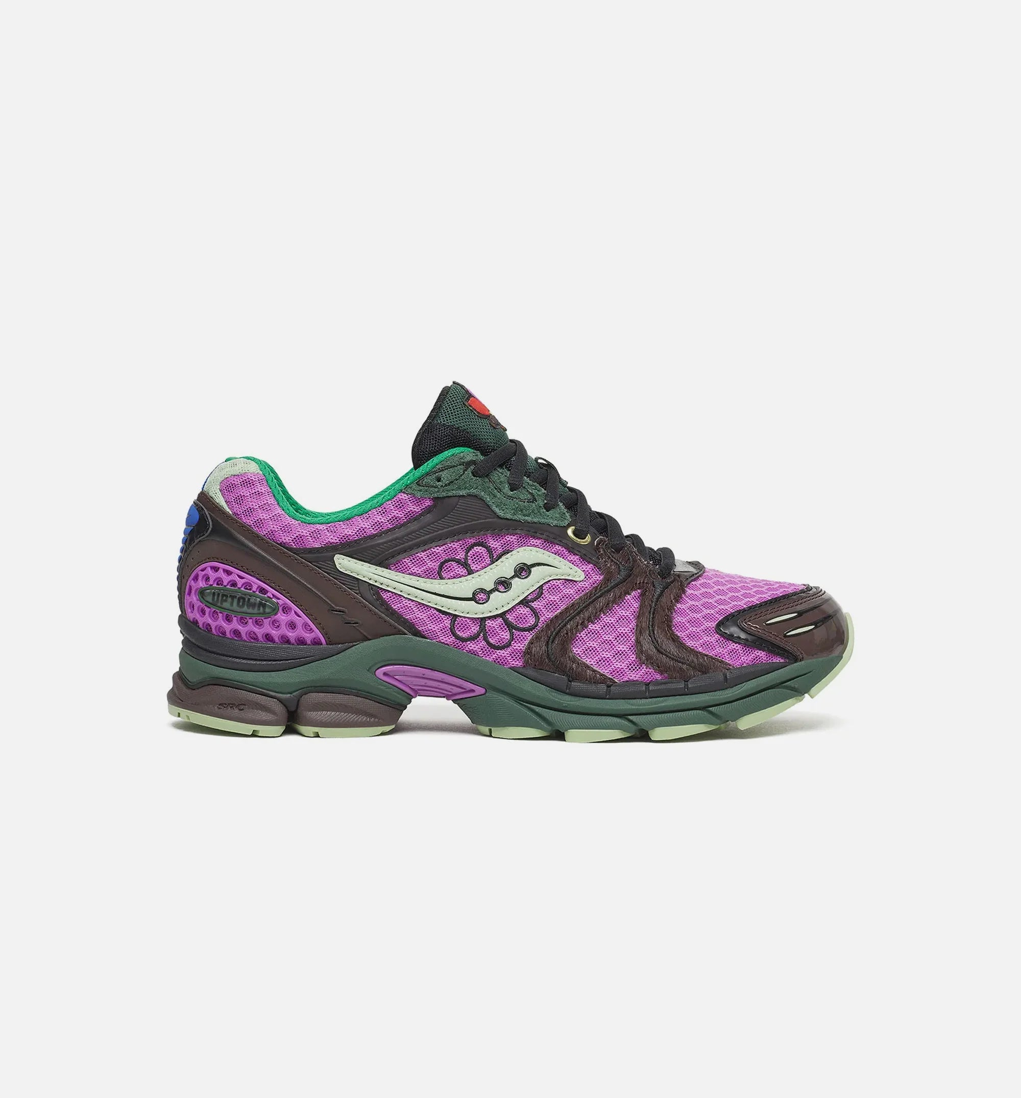 Jaetips x Saucony Progrid Triumph 4 Perrilla Mens Lifestyle Shoes Purple Brown Green Multi Color
