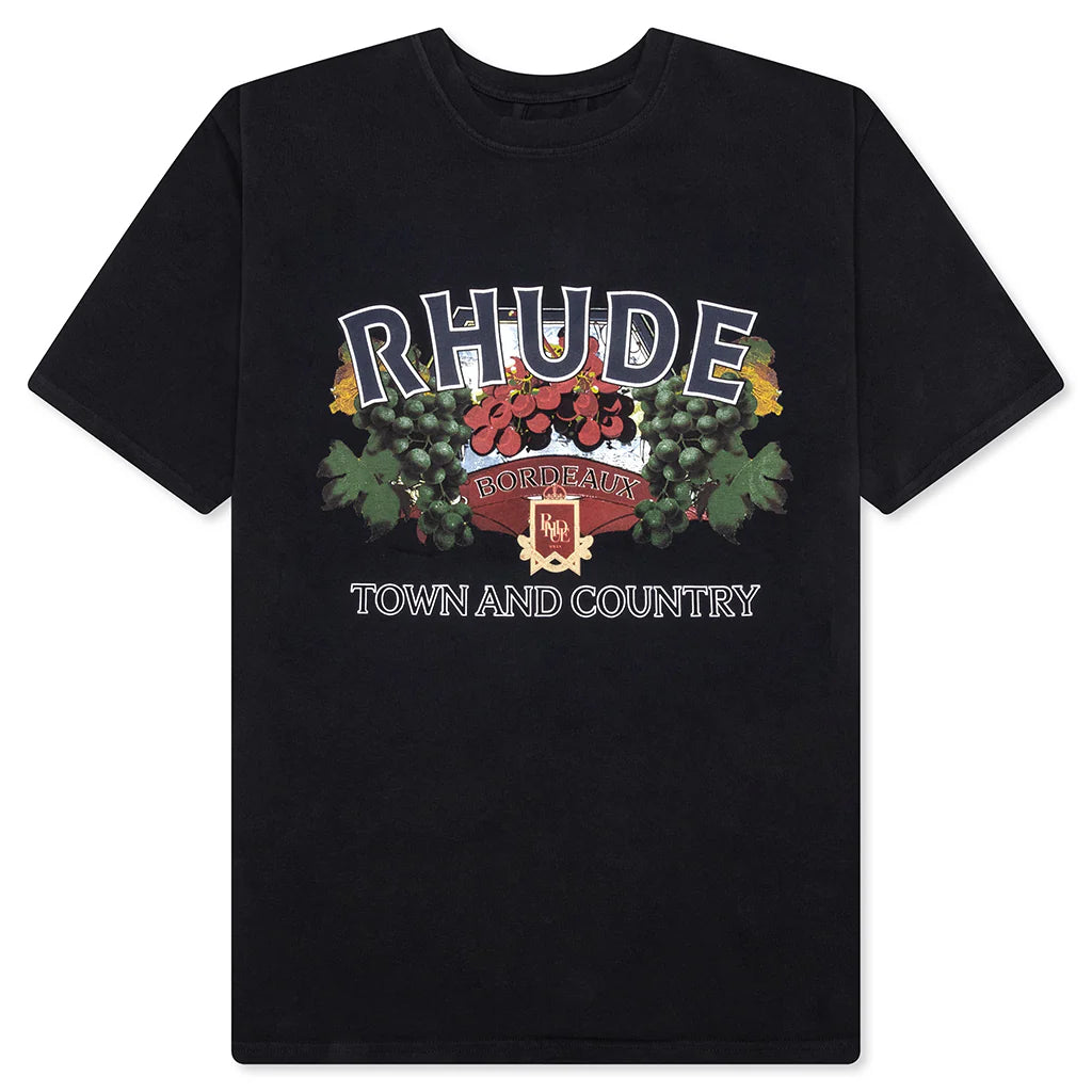 Town and Country Tee Vintage Black