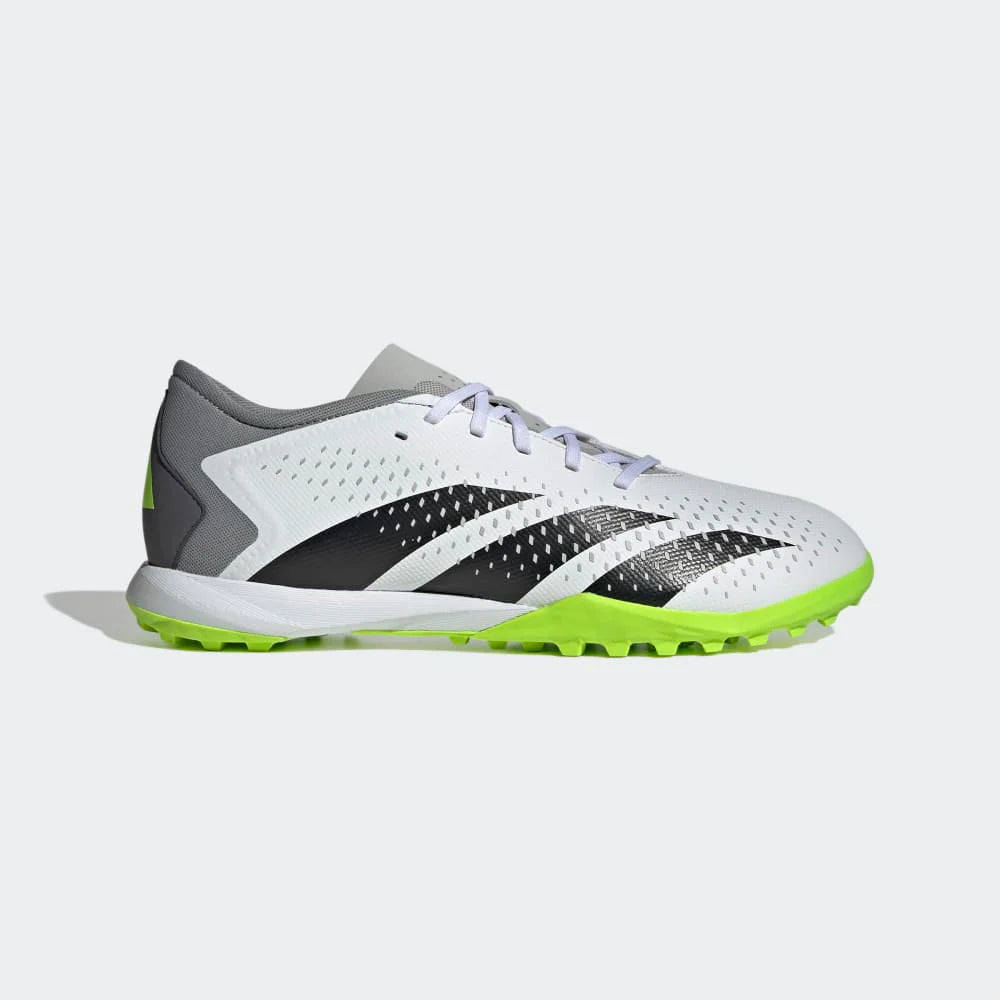 adidas Predator Accuracy3 Low Turf Soccer Cleats White Black Lucid Lemon