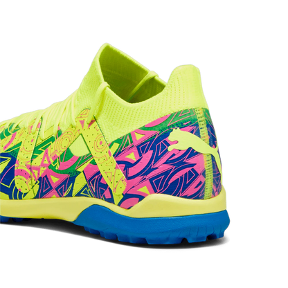 PUMA Future Match TT Energy Turf Mens Soccer Cleats Ultra Blue Yellow Alert Luminous Pink