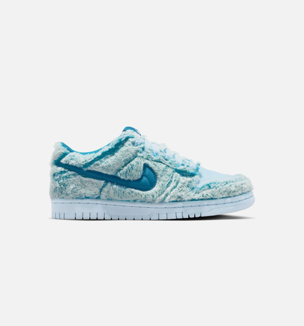Dunk Low Abominable Snowman Grade School Lifestyle Shoe Green Abyss White Celestine Blue