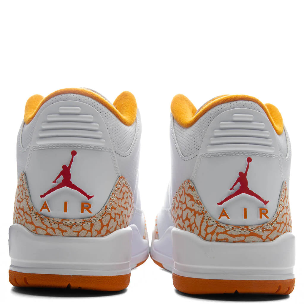 Womens Air Jordan 3 Retro Orange Citrus White Multi Color Orange Peel