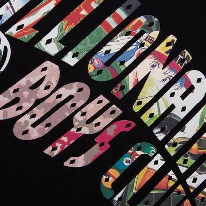 Curve Collage S S Tee Black