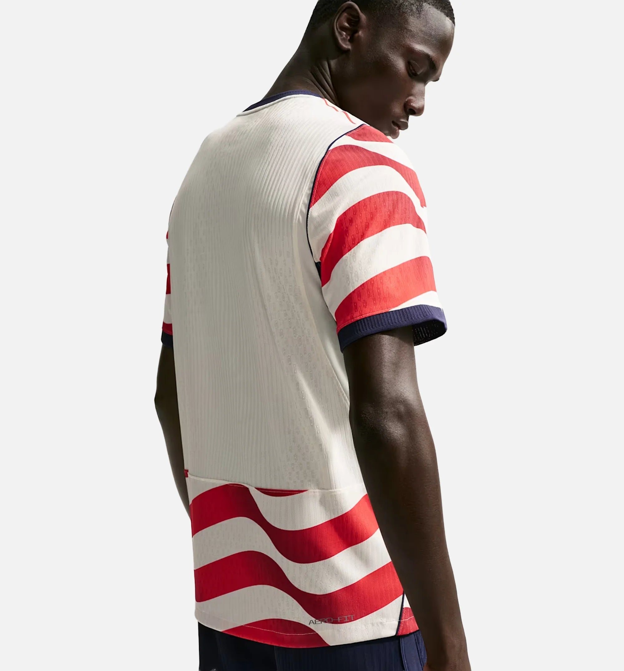 USMNT 2026 Match Home Aero Fit Soccer Authentic Mens Jersey Sail Midnight Navy Midnight Navy
