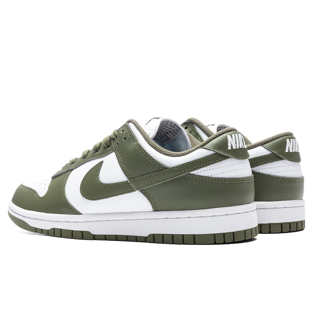 Womens Dunk Low White Medium Olive