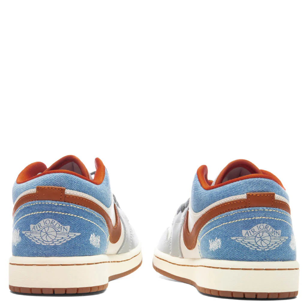 Womens Air Jordan 1 Low Phantom Multi Color Coconut Milk