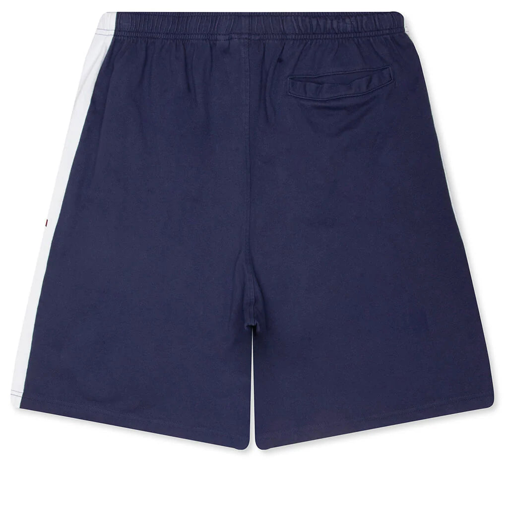 Stripe Jersey Short Blue